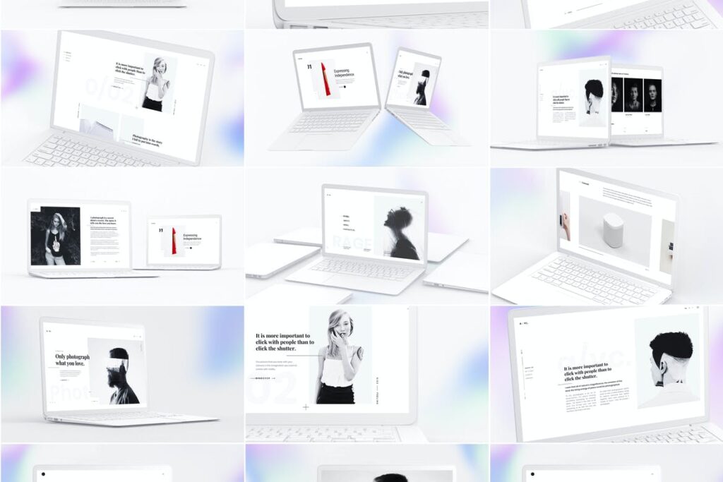 El color blanco en la publicidad web