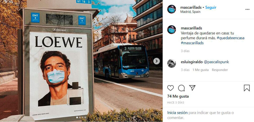 Campaña publicitaria contra el coronavirus